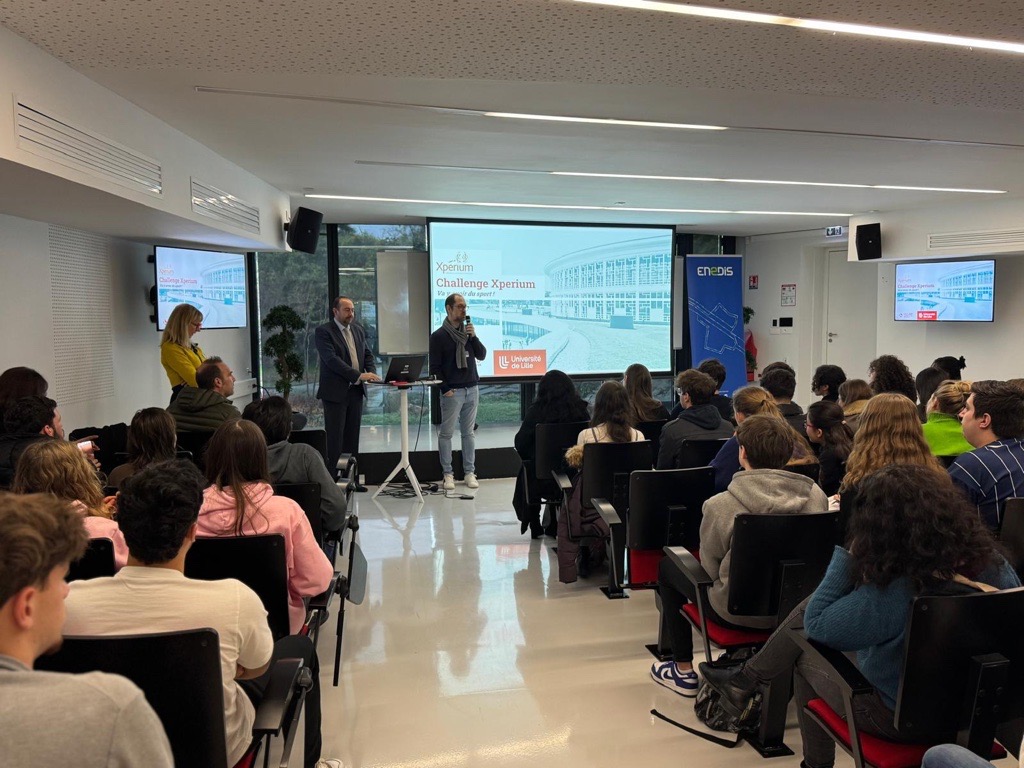 🚀Début du challenge #Xpérium à Lilliad en collaboration avec l'<a href="/univ_lille/">Université de Lille</a> ! L'occasion pour les étudiants de travailler autour des problématiques d'<a href="/enedis/">Enedis</a>, comme la décarbonation des événements ! <a href="/LILLIADlci/">LILLIAD</a> #TransitionEcologique⚡️
