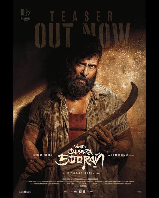 vasutheatre's tweet photo. Was STUNNED Totally !
@chiyaan 🔥 
Huge Blockbuster loading for you sir @shibuthameens @riyashibu_ mam @hr_pictures 
#VeeraDheeraSooran 
#VeeraDheeraSooranTeaser https://t.co/M3BzdlJFyD
