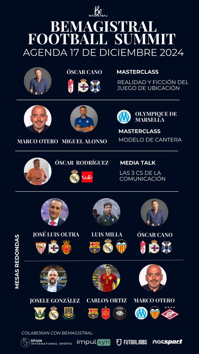 ¡𝐎𝐒 𝐇𝐄𝐌𝐎𝐒 𝐄𝐒𝐂𝐔𝐂𝐇𝐀𝐃𝐎!

🔥 Novedad exclusiva: Ya puedes adquirir abonos diarios para disfrutar del 𝐁𝐞𝐌𝐚𝐠𝐢𝐬𝐭𝐫𝐚𝐥 𝐒𝐮𝐦𝐦𝐢𝐭 aunque solo puedas asistir un día.

📆 Fechas disponibles:
•Lunes 16
•Martes 17

🎟️  Tu entrada en: bemagistral.com/bemagistral-fo…