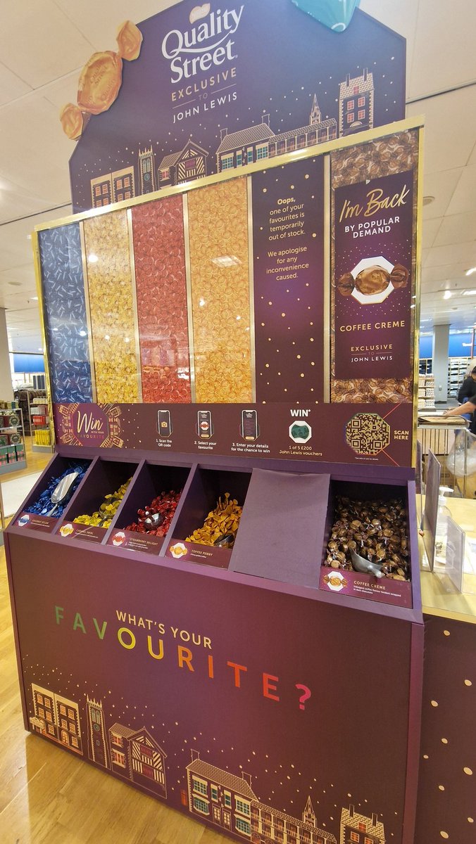 Brown01Deb's tweet photo. Hey @JohnLewisRetail, when will you be restocking the #greentriangle? Out of stock in @Newcastle!

@QualityStreetUK

#please
#qualitystreet
#greentriangle
#Xmas2024 https://t.co/vcxtNSPopQ