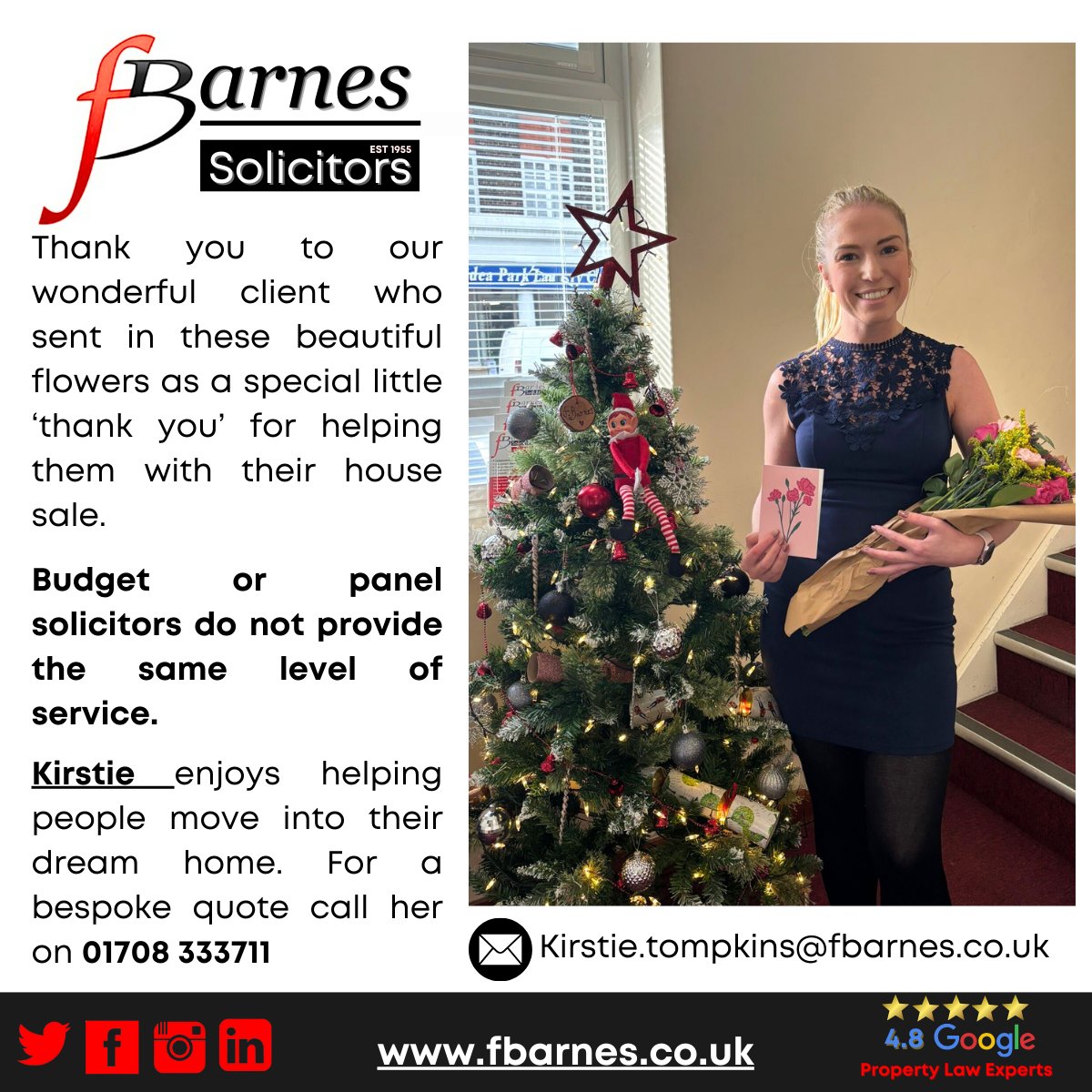 Another happy client for Kirstie. 
#conveyancernearme
#conveyancerromford
#conveyancergideapark
#movinghome
#propertylawyer