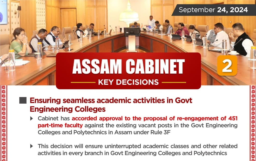 NEPFAA_official's tweet photo. HCM @himantabiswa sir, Part-time faculties of Polytechnics &amp; Engg. Clgs are not upgraded to 3F till date even after CABINET DECISION of 24th Sept, 24. Instead Govt. is engaging RETIRED faculties. Pls save our future sir. @ranojpeguassam @CMOfficeAssam https://t.co/4TDwvPbgL0
