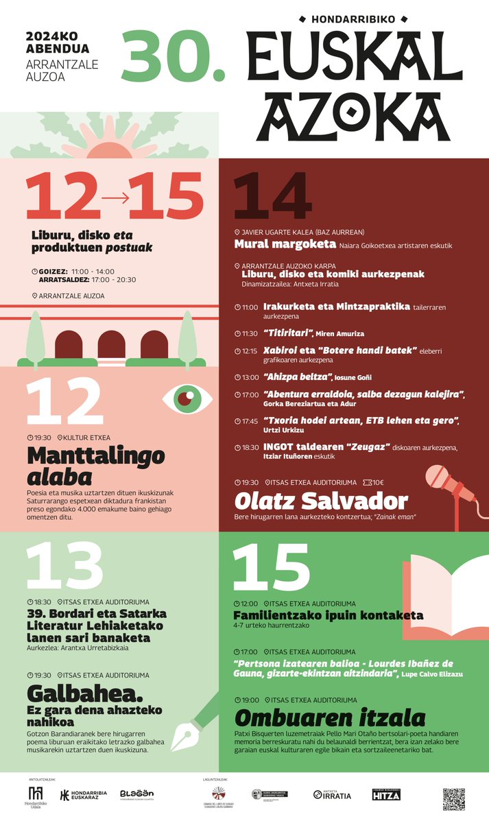 Durangoko Azoka amaitu da, baina...
Abenduaren 12tik 15era Hondarribian Azoka polita izango dugu!