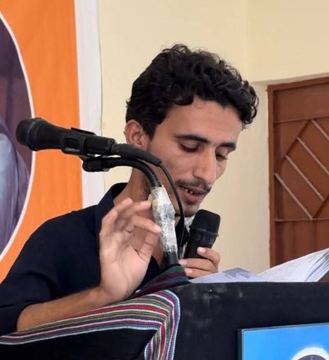 ShanzBal0ch's tweet photo. Miraj Shad, Gamshad Baloch, Doda Ellahi, and Muzamil Baloch were forcibly abducted from Karachi Last night. These individuals are educated, and countless other educated Baloch leaders remain unjustly imprisoned.

#SaveBalochStudents
#EndEnforceDisapperances https://t.co/NjNrpFG9pm