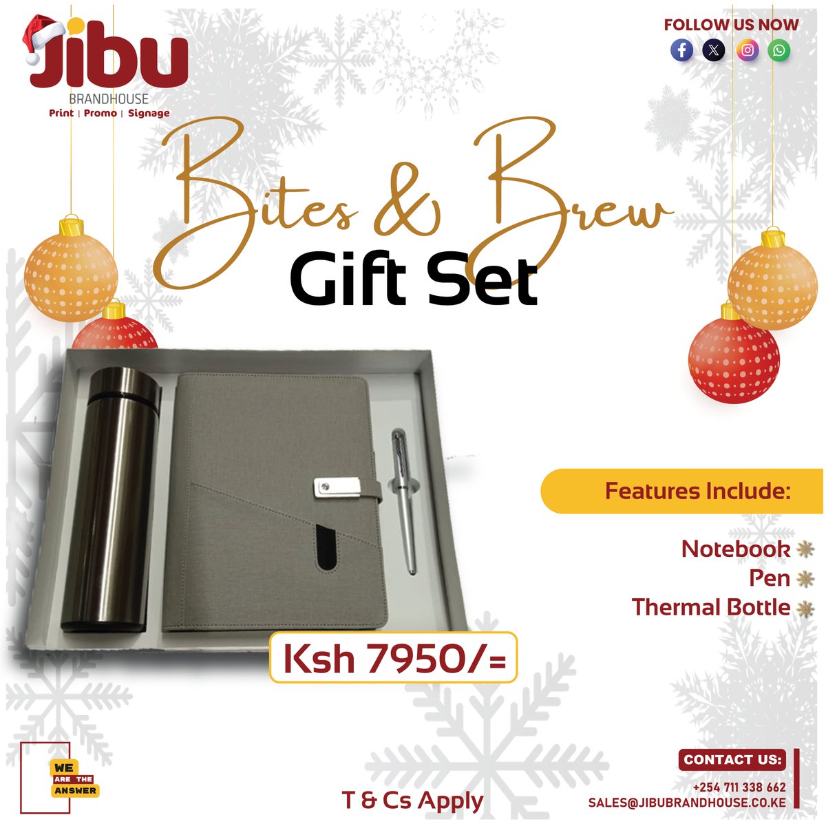 JibuLimited's tweet photo. A little festive surprise in every box. Perfect for spreading Christmas joy!🎁🎄

@jibu_brandhouse 
To order call/WhatsApp 0711338662 or email sales@jibubrandhouse.co.ke 
.
.
.
#WeAreTheAnswer #xmasgift #christmasgiftset #promotwt https://t.co/SVzWg3rqGI