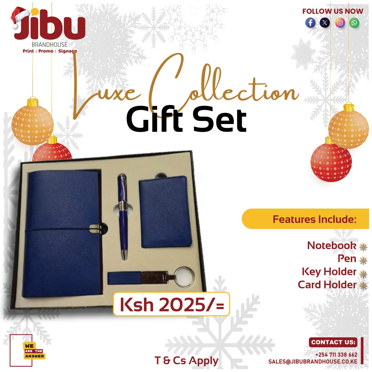 JibuLimited's tweet photo. A little festive surprise in every box. Perfect for spreading Christmas joy!🎁🎄

@jibu_brandhouse 
To order call/WhatsApp 0711338662 or email sales@jibubrandhouse.co.ke 
.
.
.
#WeAreTheAnswer #xmasgift #christmasgiftset #promotwt https://t.co/SVzWg3rqGI
