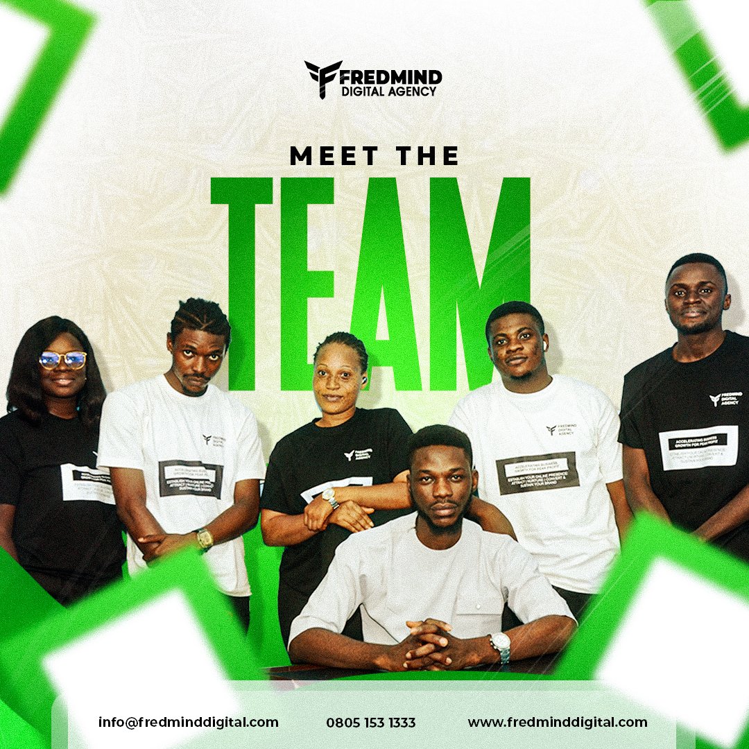 fredminddigital's tweet photo. Meet the brilliant minds behind Fredmind Digital Agency! Our team is dedicated to delivering top-notch digital solutions. #FredmindDigital #MeetTheTeam #DigitalExperts" https://t.co/GcuCV1O0C5