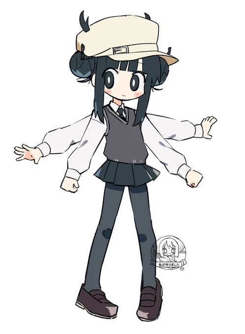 コクワガタちゃん #オリジナル 