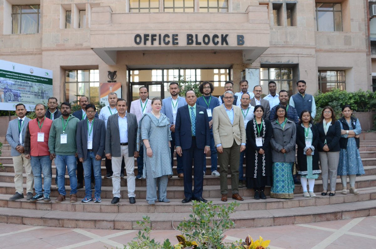 bramaccimmyt's tweet photo. Wishing all participants of #CAtraining an amazing 3-week learning journey on #ConservationAgriculture. I look forward to seeing how this course inspires your next actions to create a better present & future in your countries. Thanks @BISA__India @icarindia @CSSRIonline @CIMMYT. https://t.co/PLovNJbF3F