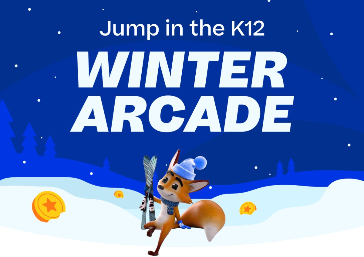 K12PrivateAcad's tweet photo. 🏂 Check out the K12 Winter Arcade! ❄ K12 Private Academy students can use the arcade to complete fun activities, brush up on learning, and earn coins to play games in the new year! #WeAreK12PA #OnlineLearning #GamifyLearning
Go to https://t.co/1yN6Rryo1O to learn more! https://t.co/2wpKjb9xsw