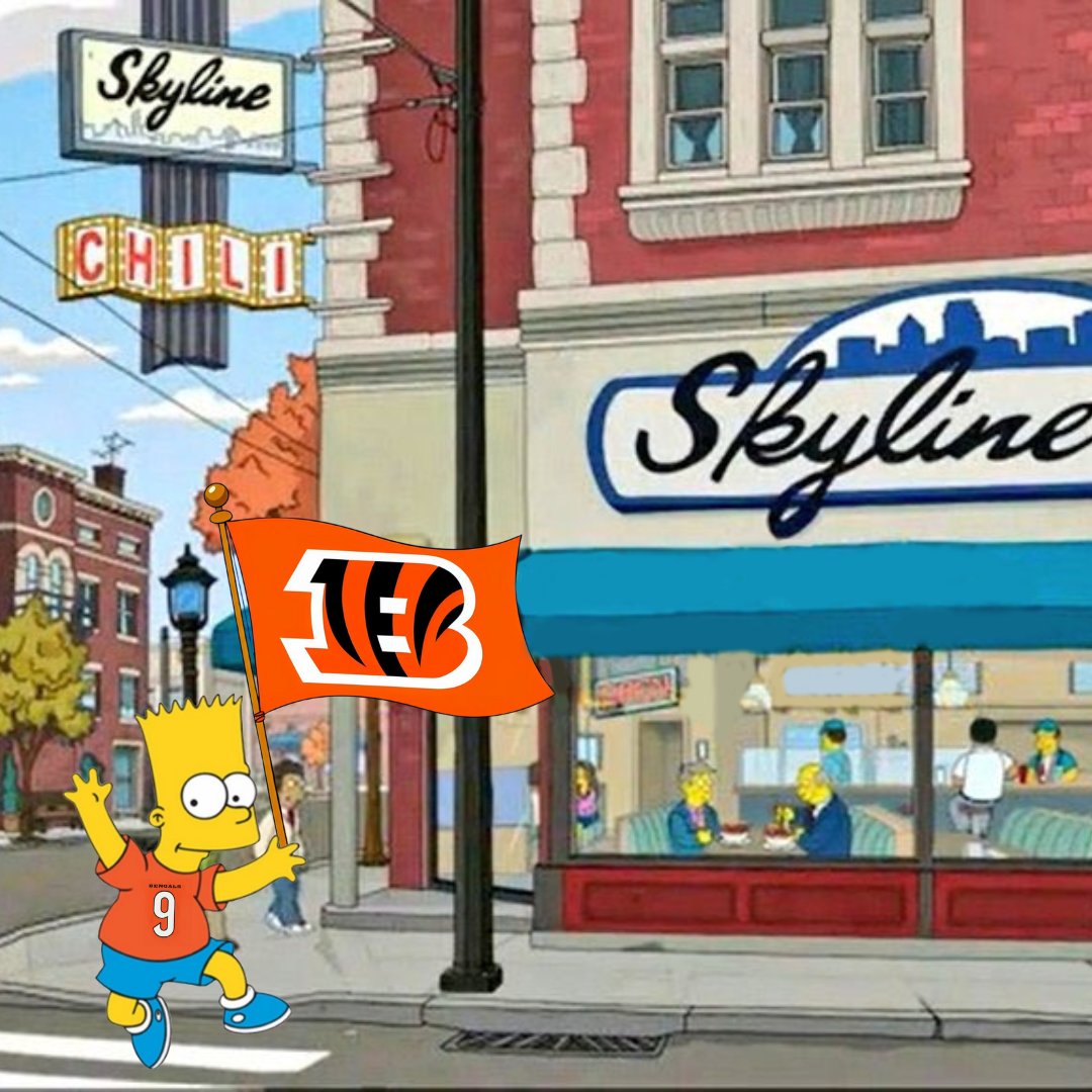 Bart says get your Coneys before Funday Football! Let’s go <a href="/Bengals/">Cincinnati Bengals</a>!