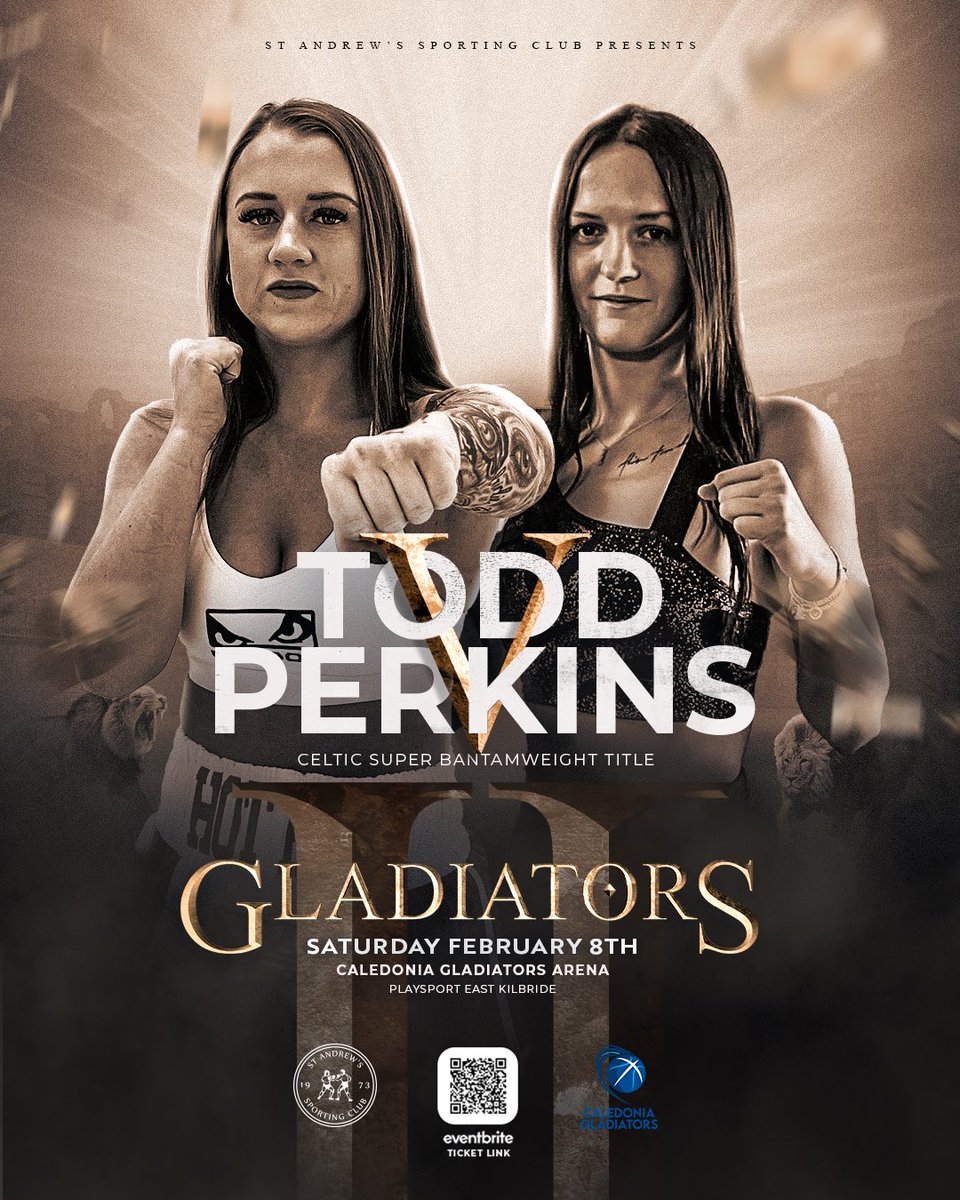 𝑯𝑰𝑺𝑻𝑶𝑹𝒀 𝑰𝑵 𝑻𝑯𝑬 𝑴𝑨𝑲𝑰𝑵𝑮… 

Cassidy Todd will face off against Welsh champion, Victoria Perkins on 𝑮𝑳𝑨𝑫𝑰𝑨𝑻𝑶𝑹𝑺 𝑰𝑰 ⚔️ for the Celtic Super Bantamweight title!

The winner, will become the first 𝑬𝑽𝑬𝑹 female Celtic champion 👏