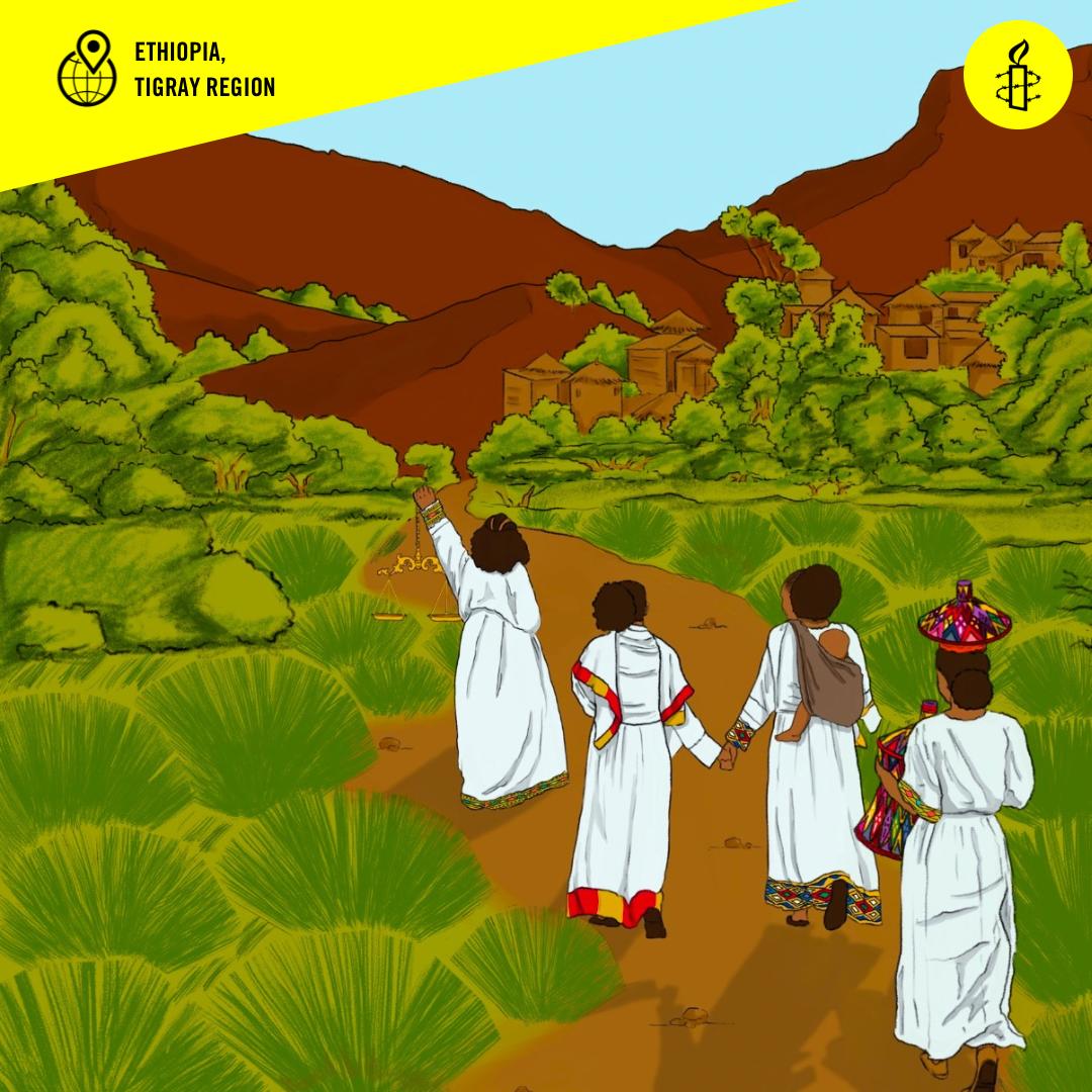 1/2 Hadas (name changed) is a survivor living an IDP camp in Tigray.

“I need to return to the village I came from. In the past, I was self-sufficient &amp; managed my life well. I am now facing significant challenges; we believe going back to our roots is the best solution.”