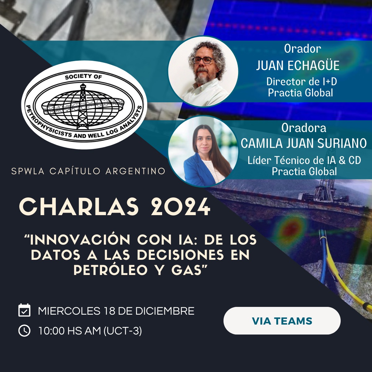 Último evento del año en el SPWLA Capítulo Argentina ¡Cerramos el 2024 con todo! Los invitamos a inscribirse en el siguiente Link: lnkd.in/e3kXiAsc

#Inteligenciaartificial #IA #energia #oilandgas #spwla