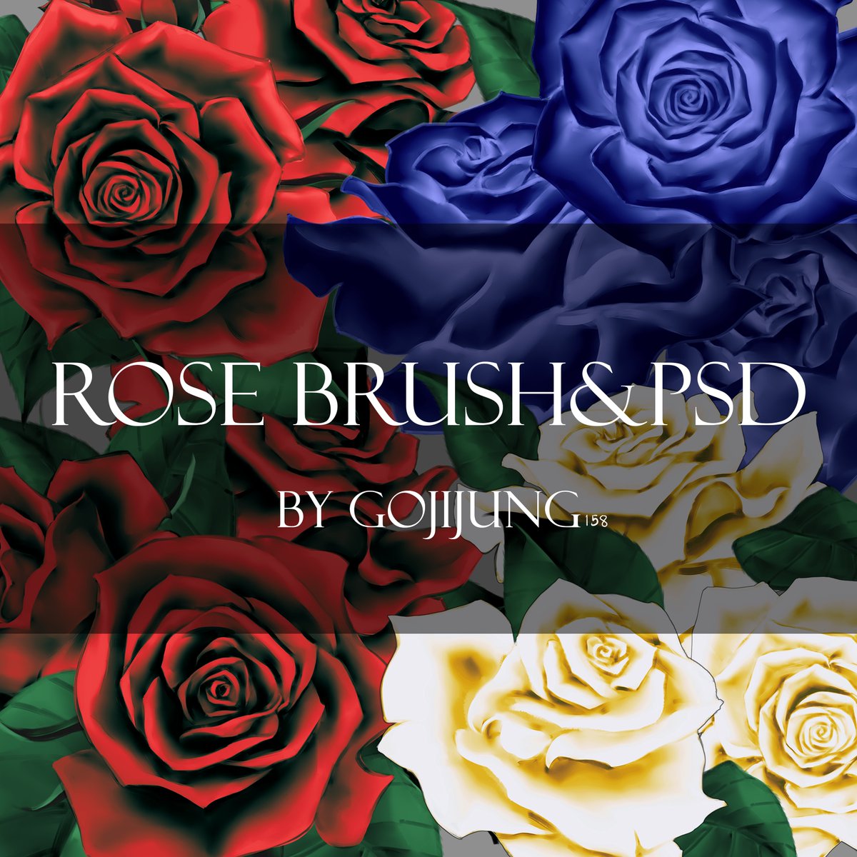 GojiJung158's tweet photo. [Pls RT] Rose psd+brushes 🌹
1 สิทธิ์ จะได้รับ 
- ไฟล์ psd ดอกกุหลาบสีแดง น้ำเงิน ขาว ตามภาพ
- บรัชดอกกุหลาบ 3 ไฟล์ (Clip studio/.sut) 
50 บาท  

ใช้ได้ทั้ง Personal use และ Commercial use ค่ะ สามารถสั่งซื้อทาง DM ได้เลยนะคะ หลังโอนเราจะดึงเมลเข้าไดร์ฟค่ะ https://t.co/lGbvw3XC1g
