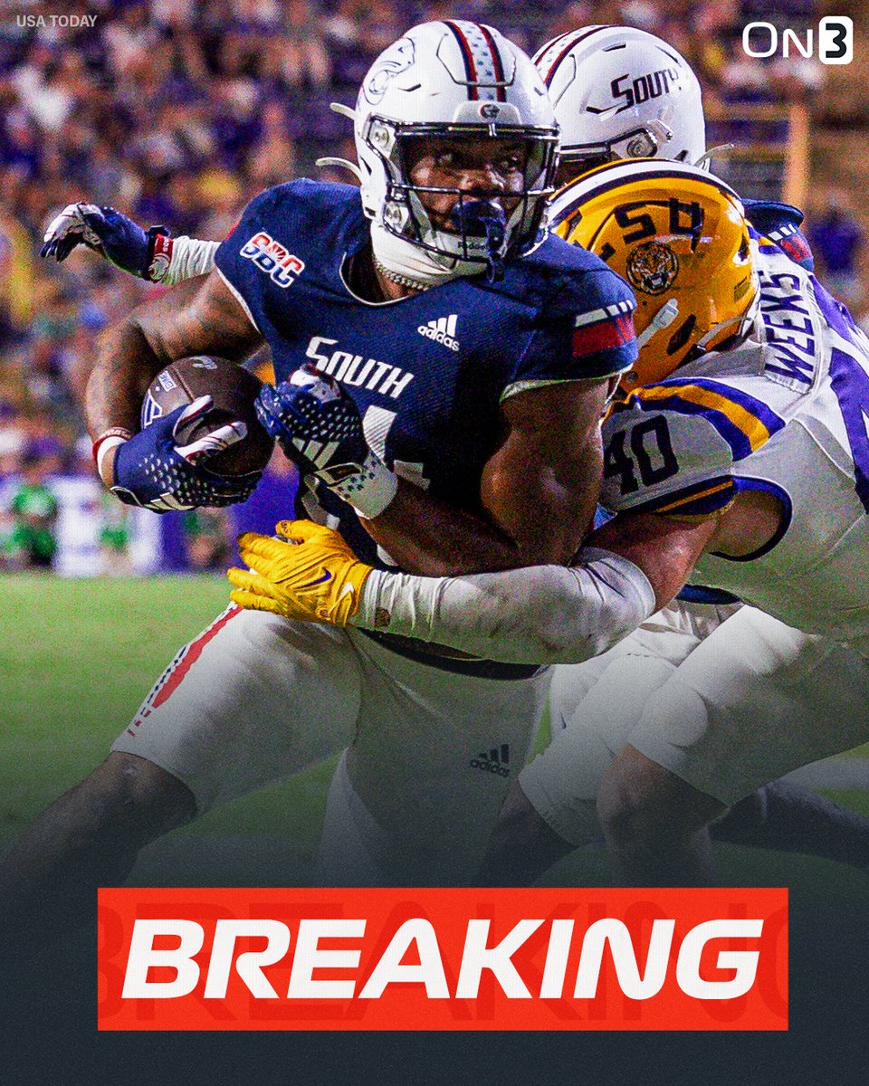 NEWS: South Alabama true freshman star RB Fluff Bothwell has entered the NCAA Transfer Portal, per <a href="/petenakos/"></a>.

Fluff rushed for 832 yards and 13 touchdowns this season.

on3.com/news/south-ala…