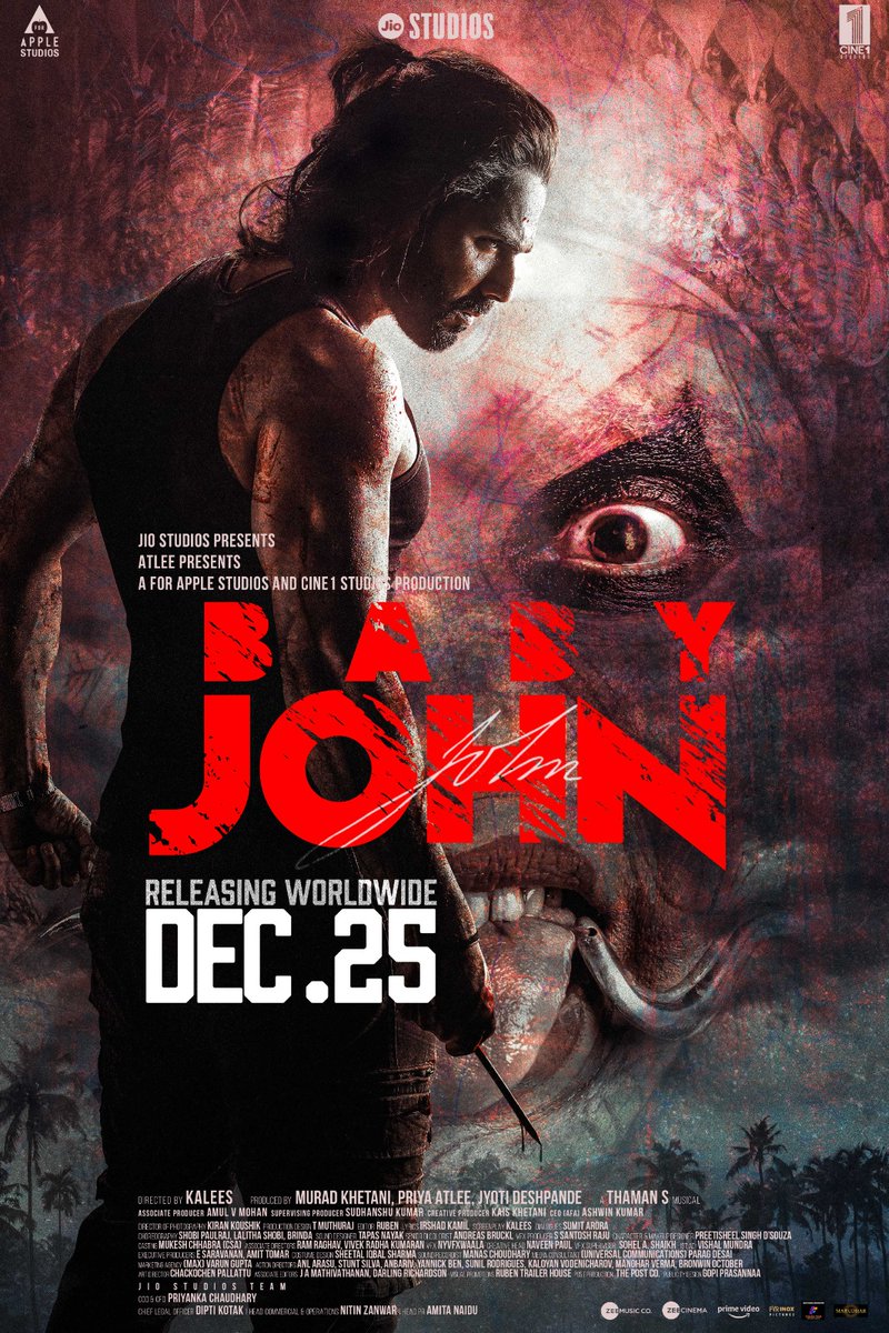 Shreya_singh4's tweet photo. Varun Dhawan and Jahnavi kapoor starer movie baby John screening.
Varun Dhawan Rock with Salman khan promo.
#BabyJohnFirstSingle
#BabyJohn
#BabyJohnTrailer
https://t.co/WBOZEAqoDk https://t.co/e7NYeG88DZ