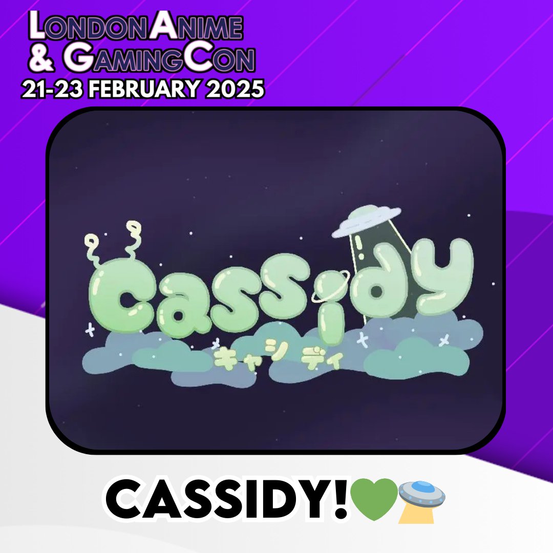 Joining our incredible performer lineup for London Anime &amp; Gaming Con this 21st - 23rd February is alien idol Cassidy!💚🛸

Read more about Cassidy at: smpl.is/9w53c

#LondonAnimeCon #AnimeConUKLondon #UKConventions