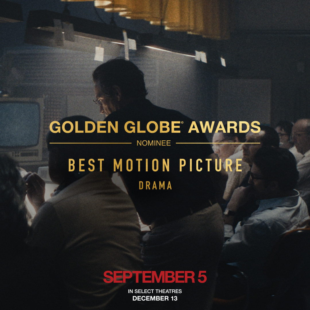 Congratulations to the cast and crew of #September5Movie on their #GoldenGlobes nomination for Best Motion Picture - Drama!