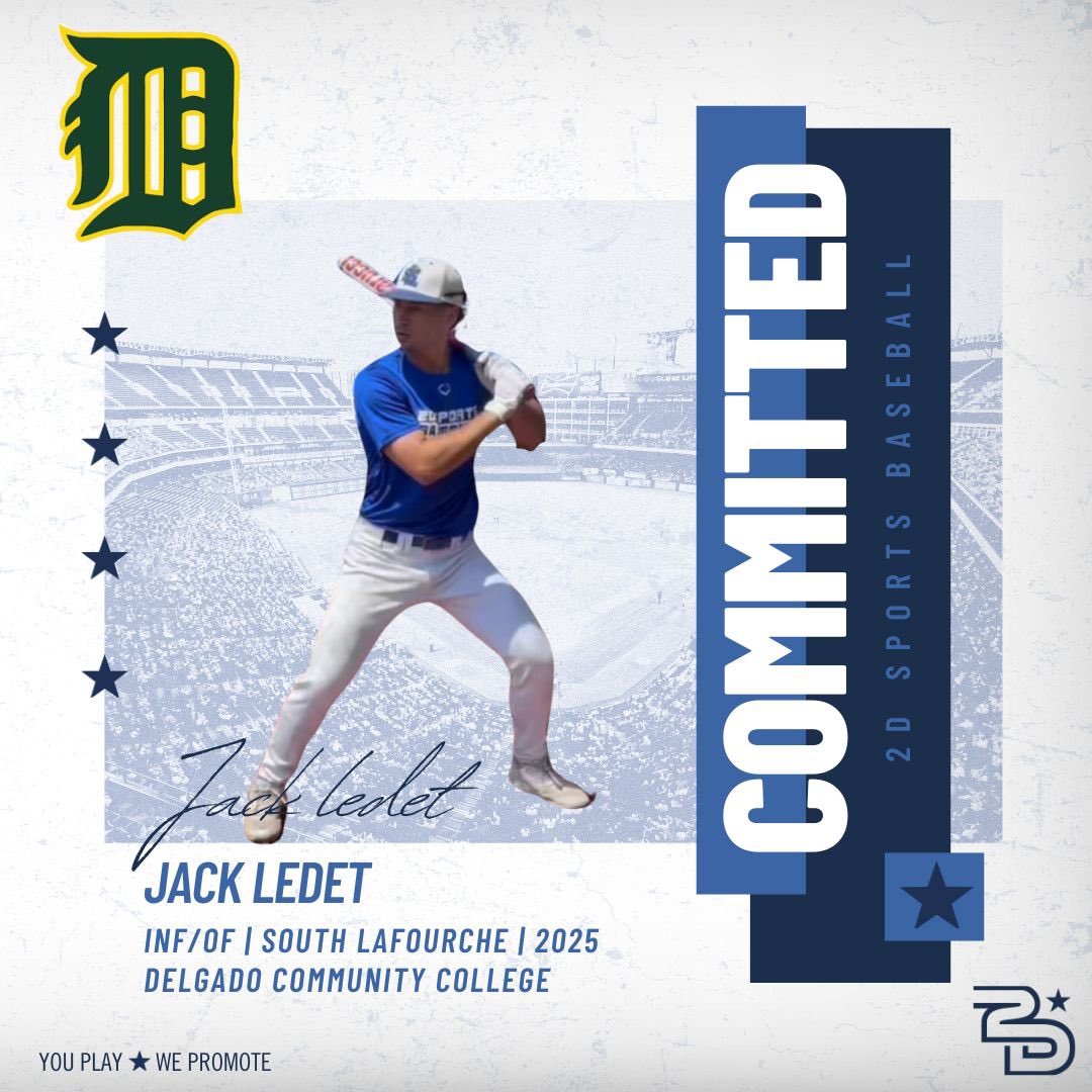 2D Sports Louisiana (@2dsportsla) on Twitter photo 🔒COMMITTED🔒
Congratulations to Jack Ledet (<a href="/__jack__ledet__/">Jack Ledet</a>) on his commitment to
<a href="/delgadodolphins/">Delgado Athletics</a>
<a href="/nathansark2D/">Nathan Sarkissian</a> | <a href="/2D_sports/">2D Sports Baseball</a> 🔒COMMITTED🔒
Congratulations to Jack Ledet (<a href="/__jack__ledet__/">Jack Ledet</a>) on his commitment to
<a href="/delgadodolphins/">Delgado Athletics</a>
<a href="/nathansark2D/">Nathan Sarkissian</a> | <a href="/2D_sports/">2D Sports Baseball</a>