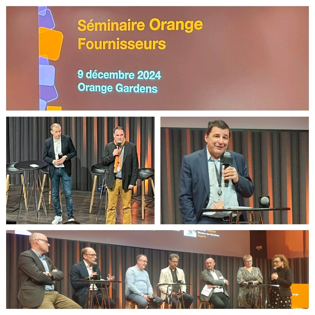 Séminaire annuel entre @Orange et ses fournisseurs intervention. Réalisations 2024, perspectives 2025, sécurité, expérience client, marché entreprise, notre culture et nos valeurs au programme du jour <a href="/fallacher/">JF Fallacher</a> <a href="/JMEscalettes/">JM Escalettes</a> <a href="/laurence_jdn/">Laurence Thouveny</a> <a href="/levugaelle/">Gaelle Le Vu</a> <a href="/Olivier_Mast/">Olivier Mast</a> <a href="/RITCHENErwan/">RITCHEN Erwan</a>