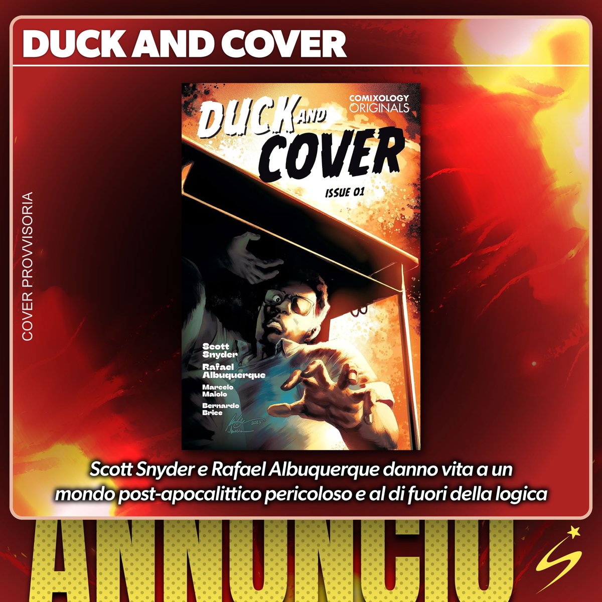EdStarComics's tweet photo. A primavera 2025 entreranno a far parte dell’universo Astra 4 nuovi, fenomenali titoli! 🔥
📌 GONE
📌 DUCK AND COVER
📌 MONTECRISTO
📌 VERGINI – LA FOLLE STORIA DELLA VERGINITÀ
Tutti i dettagli disponibil: https://t.co/Rkg4ozQaGi
#starcomics #ilovecomics #astracomics #scottsnyder https://t.co/Fgot8SvWpq