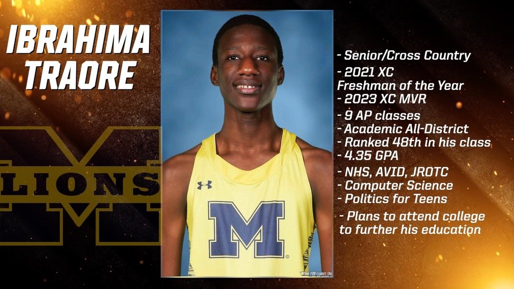 McKISDAth's tweet image. Congratulations to @MHSLions_XC athlete ibrahima Traore on being named the Dennis Baker State Farm Scholar-Athlete of the Week!  @MHSLions youtu.be/HW4qRHHKWgs?si…
