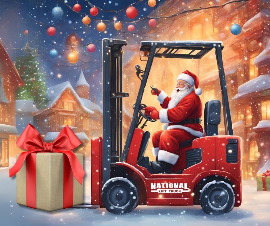 NationalLiftTrk's tweet photo. Only 16 days until Christmas! Santa's got the right equipment, do you?

#ForkliftRental #Forklifts #EquipmentRental https://t.co/UjwHPBn0KS