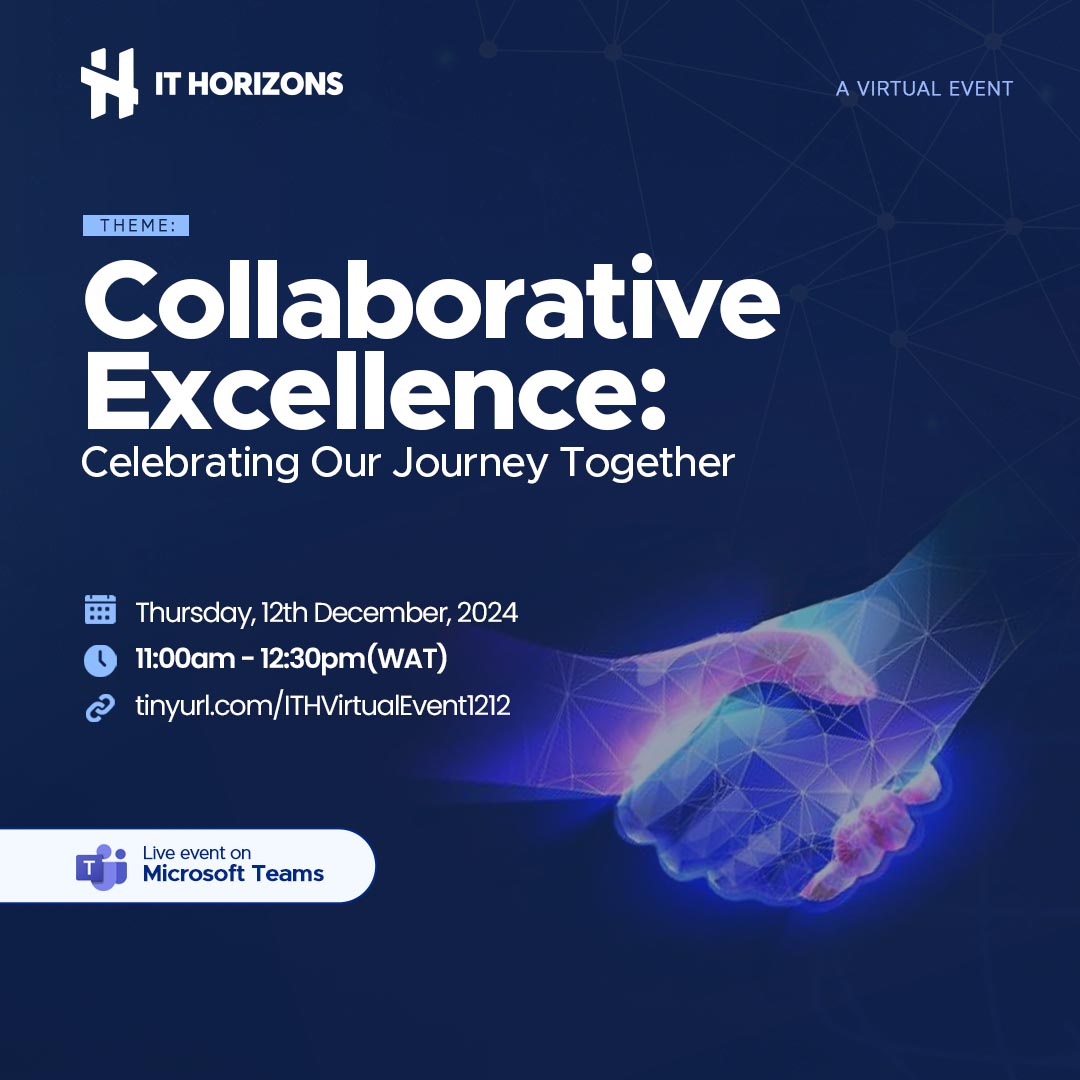 IT_Horizons's tweet photo. Join us for "Collaborative Excellence: Celebrating Our Journey Together"!

On 12.12.24, we are bringing together industry leaders to reflect, celebrate, and innovate. Discover how IT partnerships drive transformational success!
#CollaborativeExcellence #ITHorizons #ClientSuccess https://t.co/asag1XXxgH