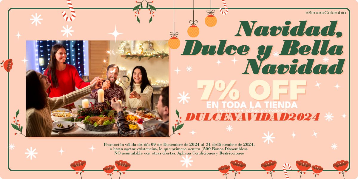 SimaroColombia's tweet photo. Este es nuestro último Mega SALE del Año... Es #Navidad👉🏻 https://t.co/HFeu5ZIlUj #NavidadSimaro2024 🎅🎁#FelizLunes #ChristmasIsComing 🎉🎊#Regalo #Gift #Descuentos #CompraOnline #Promociones #Ofertas #Viral #Casillero https://t.co/f4C7ixipSY