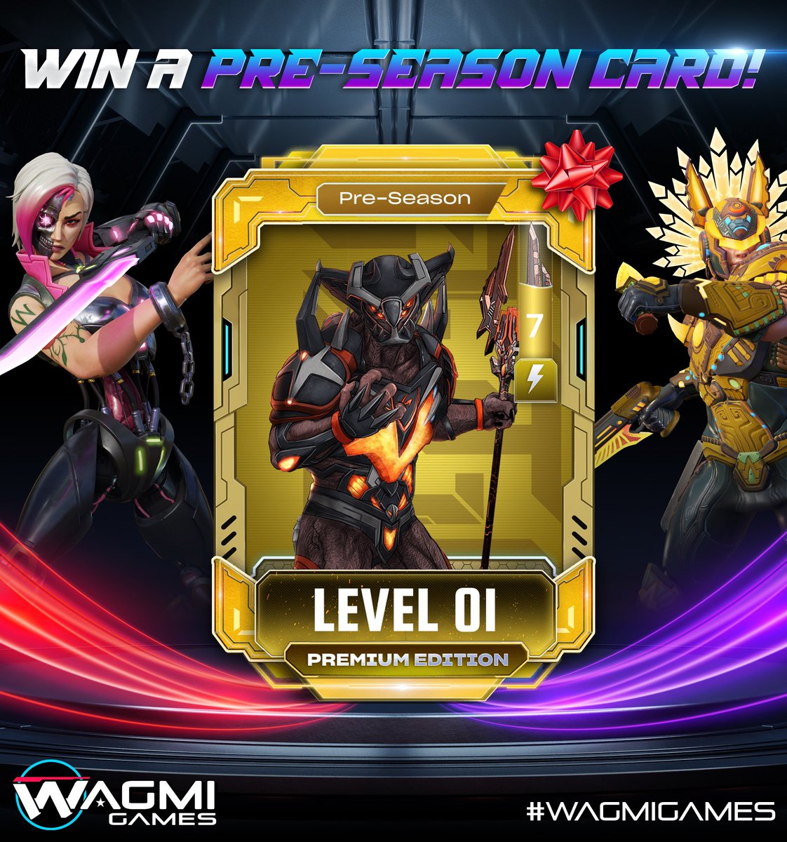 HUUUUUGGGGGEEEEE GIVEAWAY!!!!! 👀👀👀

With WAGMI Defense globally releasing this Thursday, we thought why not go all out! 😉

Your eyes are not deceiving you. That’s right, you could be the lucky winner of a LEGENDARY PRESEASON PREMIUM ALIEN EMPEROR!!!!! 😱😱😱

Entry details: