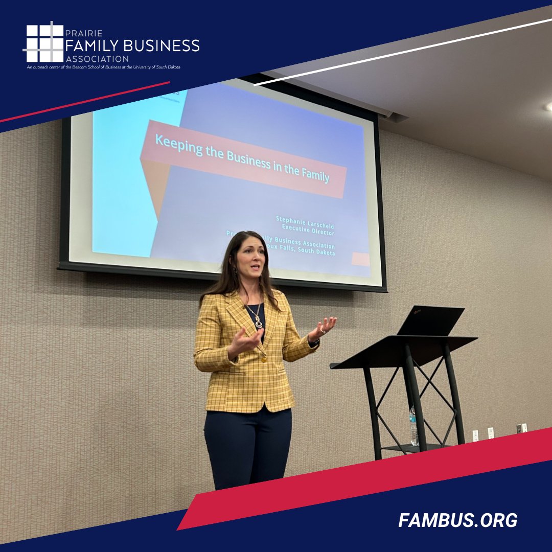 Stephanie Larscheid, Executive Director of Prairie Family Business Association, was honored to present on succession planning at the Construction Financial Management Association’s <a href="/CFMA/">CFMA</a> quarterly meeting yesterday.

Thanks to everyone who joined for such an engaging session!