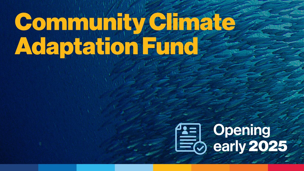 📣Community Climate Adaptation Fund applications open early 2025! 🌍 This fund supports co-created research, programs, &amp; climate adaptation solutions with communities, so projects reflect local needs, traditional knowledge, &amp; lived experiences. 
 
🔗ow.ly/4obn50UlXtA