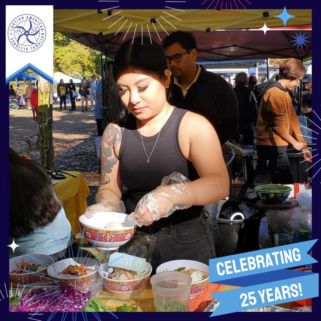 One thing you should know about LANA is that there will typically be cuisine from Laos at the event. 📸 was taken at the Bowls to the Polls event that Laos in the House hosted in 22 as part of the LANA Votes program. 

Help us tell LANA's story: bit.ly/LANAis25