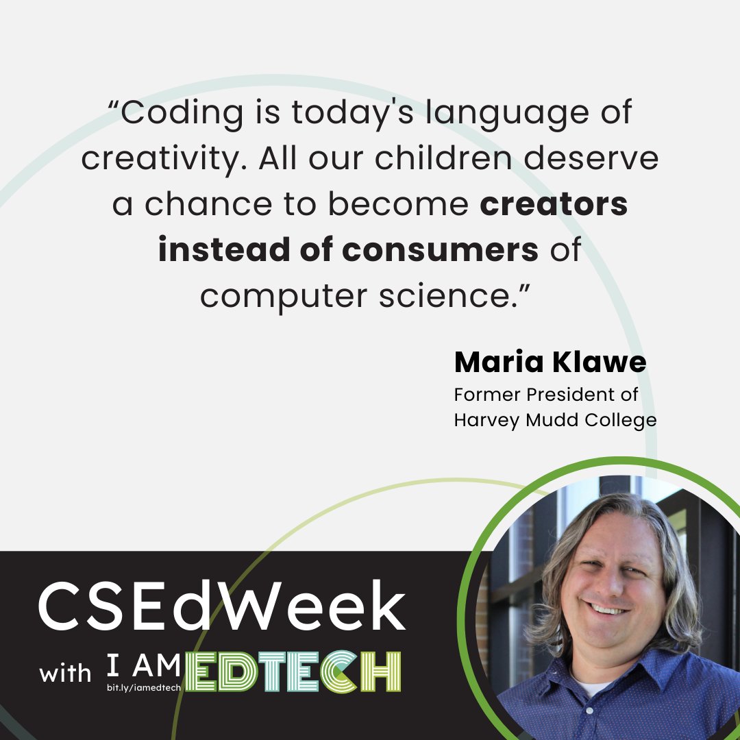 Computer science equips our students with the skills they need to be active creators of technology, not just consumers. #iamedtech #csedweek <a href="/kentisd/">Kent ISD</a> <a href="/myedtechworld/">Sarah Wood</a> <a href="/KatFred112233/">Katherine Fredrickson</a>