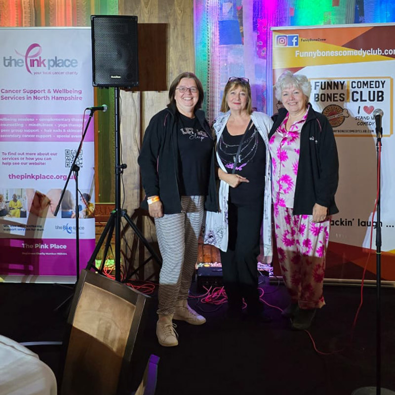 Thanks to <a href="/FunnybonesHQ/">FunnyBonesComedy</a> Comedy Club in Fleet, who last month raised £316.25 with their 'PJ's &amp; Prosecco Charity Night'.  A fun evening with lots of laughs 🙏