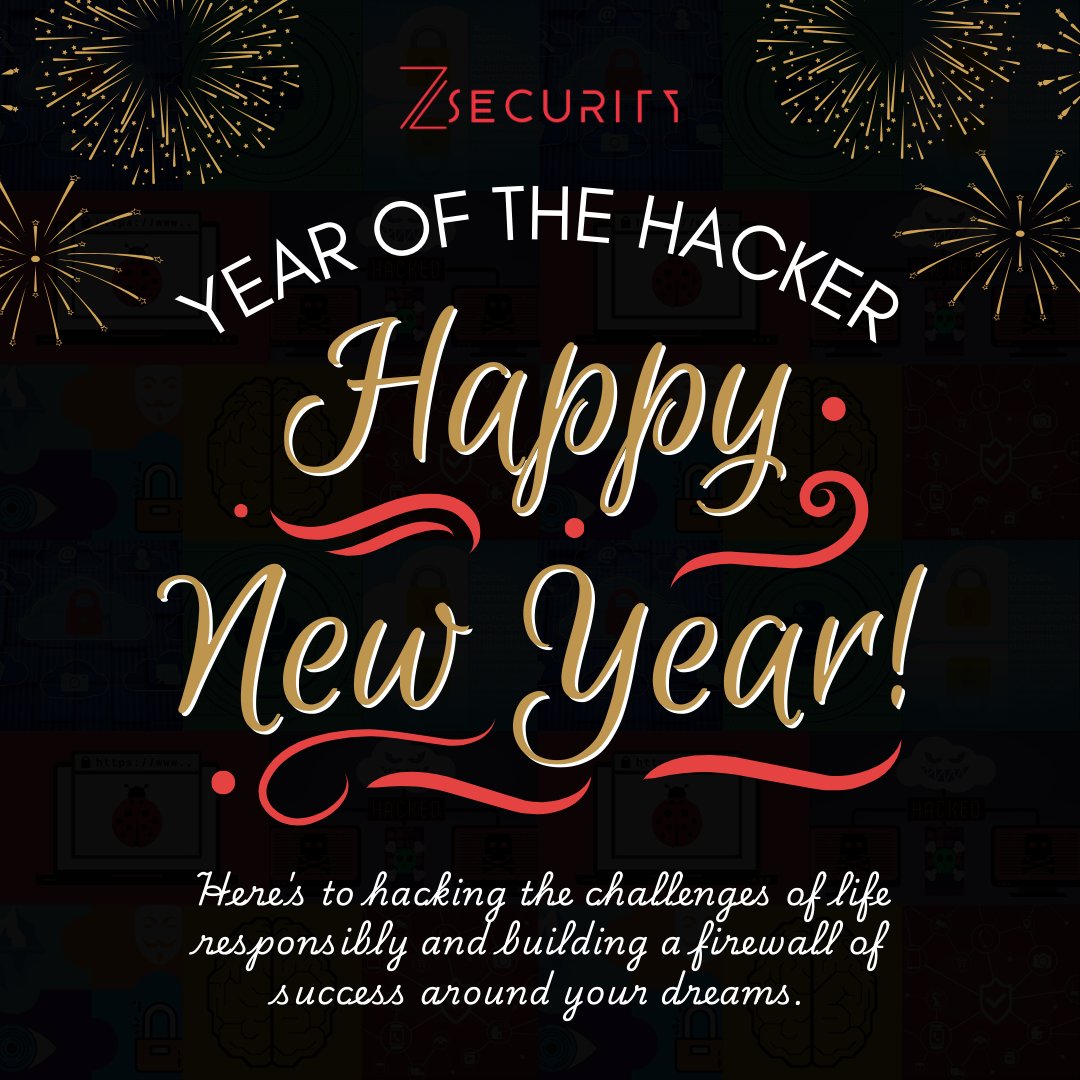 _zSecurity_'s tweet photo. Happy New Year! 🥂🎊

Here’s to the endless opportunities in the world of cybersecurity, cracking codes for good causes, building safer digital spaces, and turning challenges into achievements! Cheers to a year of learning, hacking (ethically), and making a positive impact in the cyber world! 🖥️🌐

#EthicalHacking #CyberSecurity #LearnToHack #Hacking #TechJargon #StayInformed #TechTips #CyberAwareness #HackerLife #CyberEssentials #SecurityTips #OnlineSafety #LearnCyberSecurity