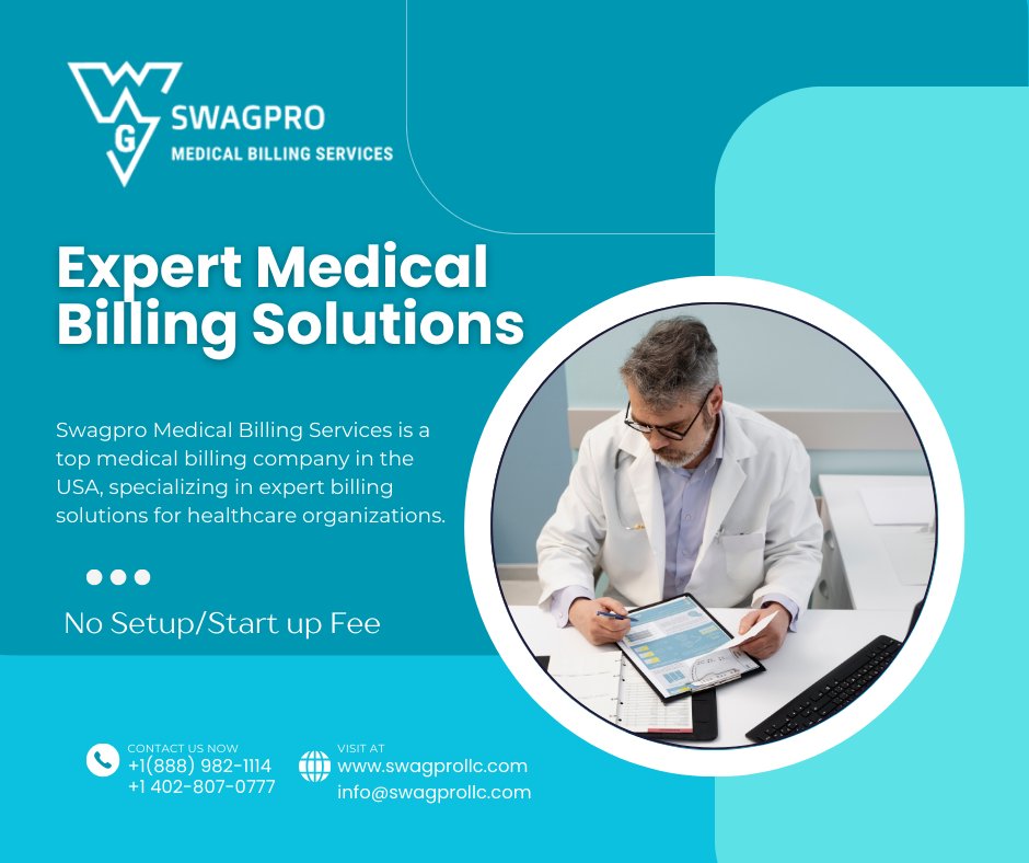 _medbillingpro's tweet image. Swagpro Medical Billing Services is a top medical billing company in the USA, specializing in expert billing solutions for healthcare organizations swagprollc.com/services.html
 #medicalbilling #medicalbillingcoding #MedicalBillingExperts #medicalbillingcompany #medicalbillingservices