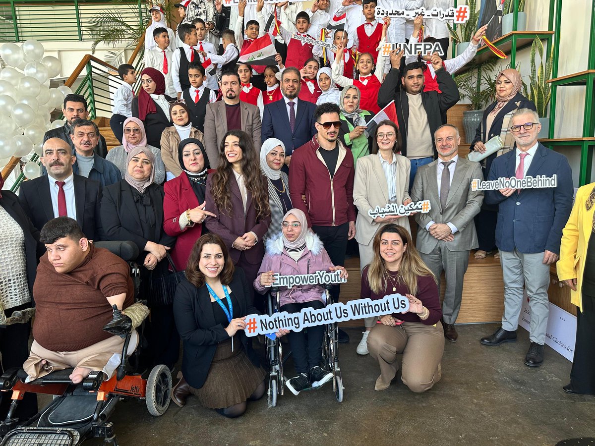 GarHayrapetyan's tweet photo. Honored to join UNFPA Iraq’s #IDPD2024 celebration in #Baghdad.
A powerful reminder of the resilience and contributions of persons with disabilities.

Thank you to our partners and everyone who joined us today, you inspire us to keep building an inclusive future. https://t.co/o8QBdbJyE2