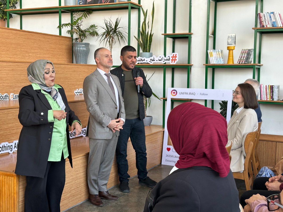GarHayrapetyan's tweet photo. Honored to join UNFPA Iraq’s #IDPD2024 celebration in #Baghdad.
A powerful reminder of the resilience and contributions of persons with disabilities.

Thank you to our partners and everyone who joined us today, you inspire us to keep building an inclusive future. https://t.co/o8QBdbJyE2