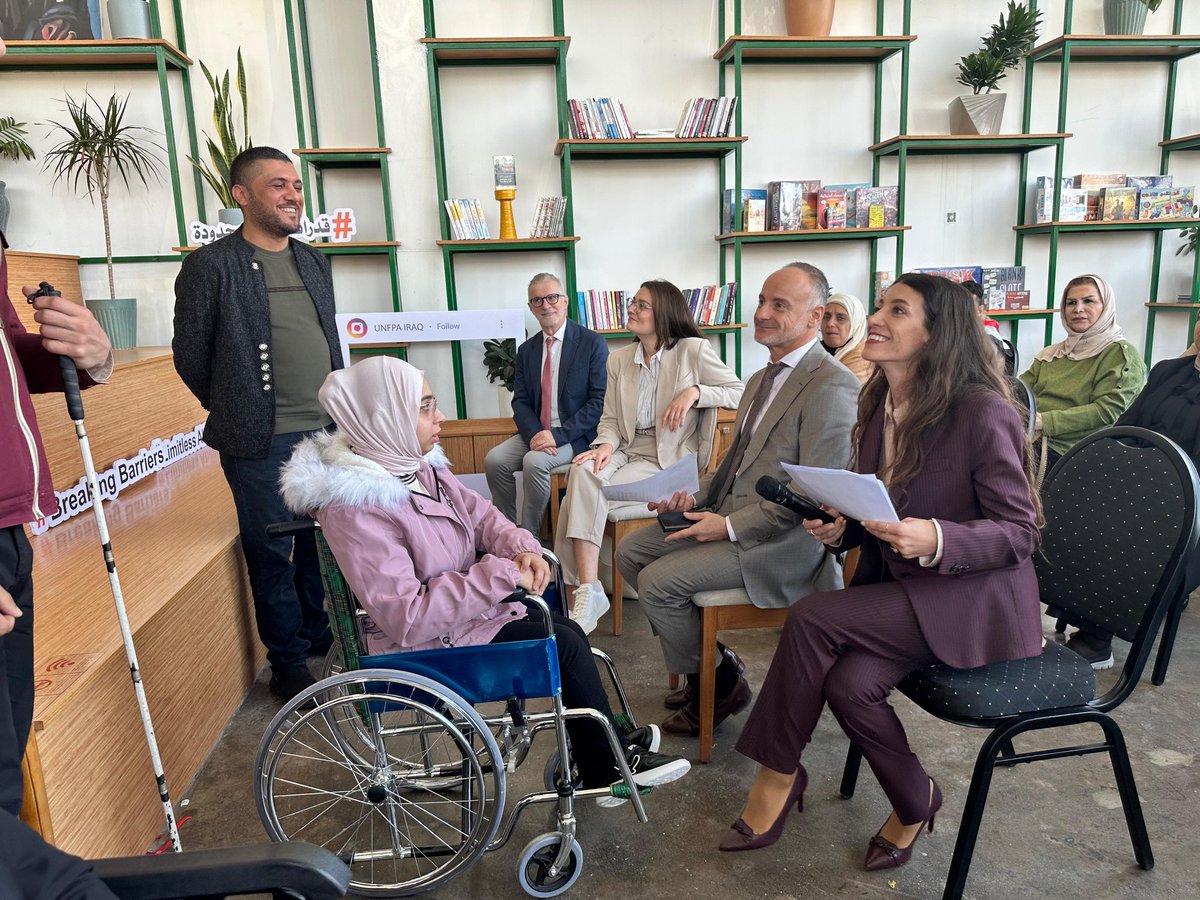 GarHayrapetyan's tweet photo. Honored to join UNFPA Iraq’s #IDPD2024 celebration in #Baghdad.
A powerful reminder of the resilience and contributions of persons with disabilities.

Thank you to our partners and everyone who joined us today, you inspire us to keep building an inclusive future. https://t.co/o8QBdbJyE2