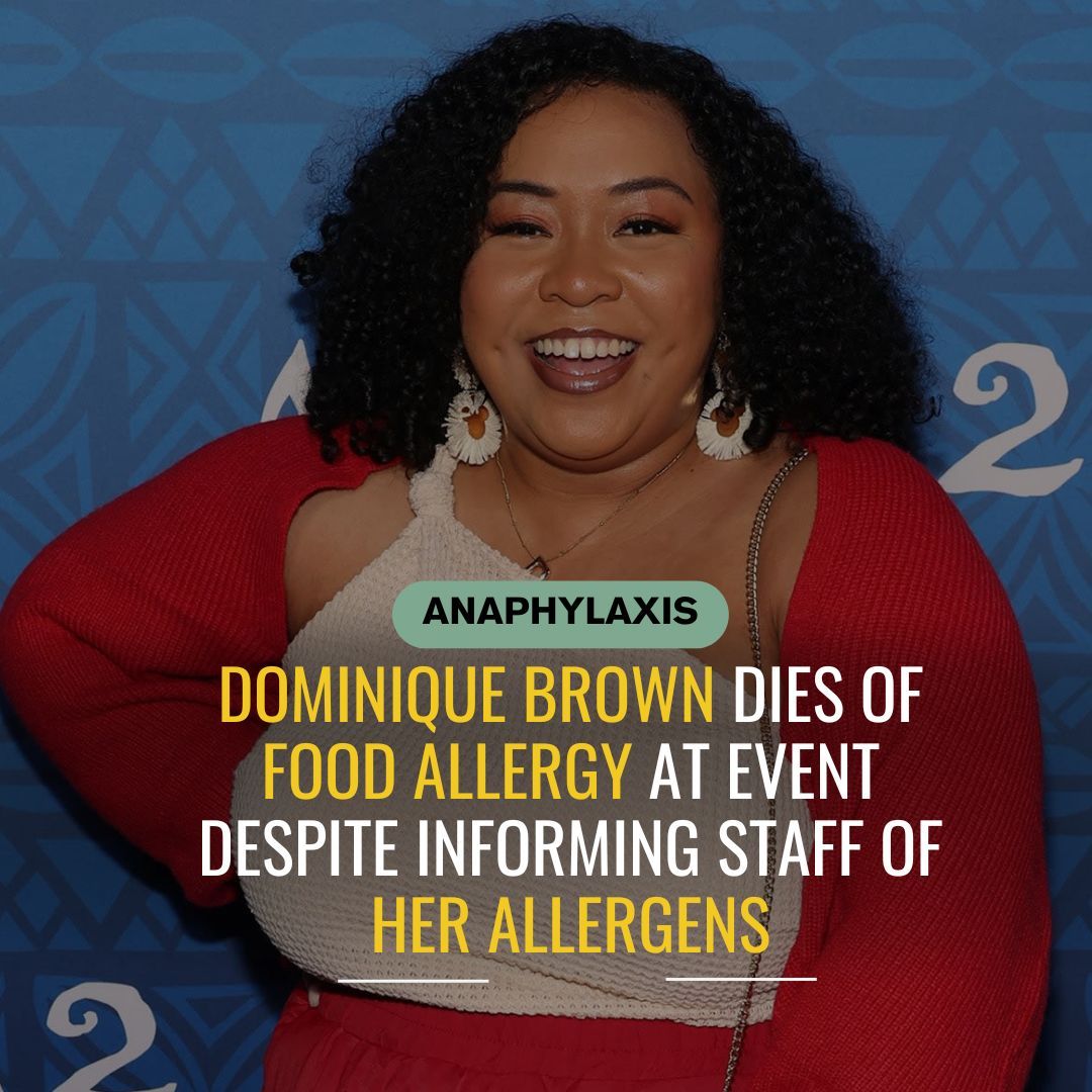 allergyact's tweet photo. Influencer Dominique Brown Dies of Food Allergy at Industry Event Despite Allegedly Informing Staff of Her Allergens

1/3 The specifics of the situation are still unclear, but this highlights an undeniable fact: food allergies are a serious, life-threatening medical condition... https://t.co/ke7uXIgYzr