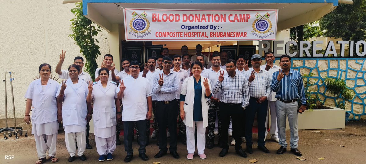 BbsrCh's tweet photo. Blood donation camp organized by Composite Hospital, CRPF , Bhubaneswar in collaboration with AIIMS Blood Bank, Bhubaneswar under the guidelines of Odisha Sector. Camp Inaugurated by Shri Amitendra Nath Sinha, IPS, IG, Odisha Sector........✍️ https://t.co/JrFigI62KG