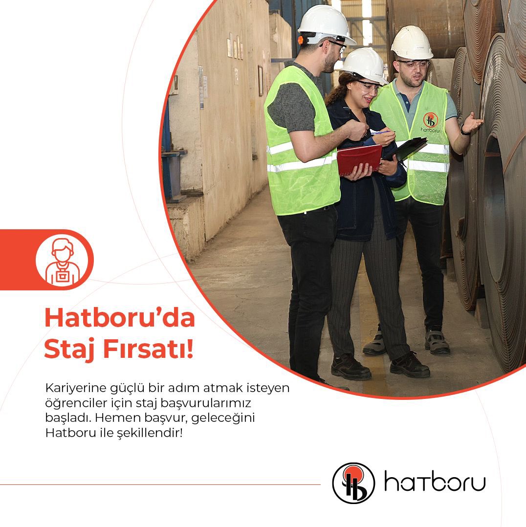 📣 Hatboru’da staj fırsatı!

Kariyerine sağlam bir başlangıç yapmak ve sektörde deneyim kazanmak ister misin? Üretim ve yönetimden yenilikçi çözümlere kadar, Hatboru’da öğrenme ve gelişim fırsatlarını keşfet! 👷‍♀👷‍♂