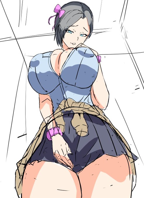 学生服を着たうわキツアイスローズさん(44)のラフです 