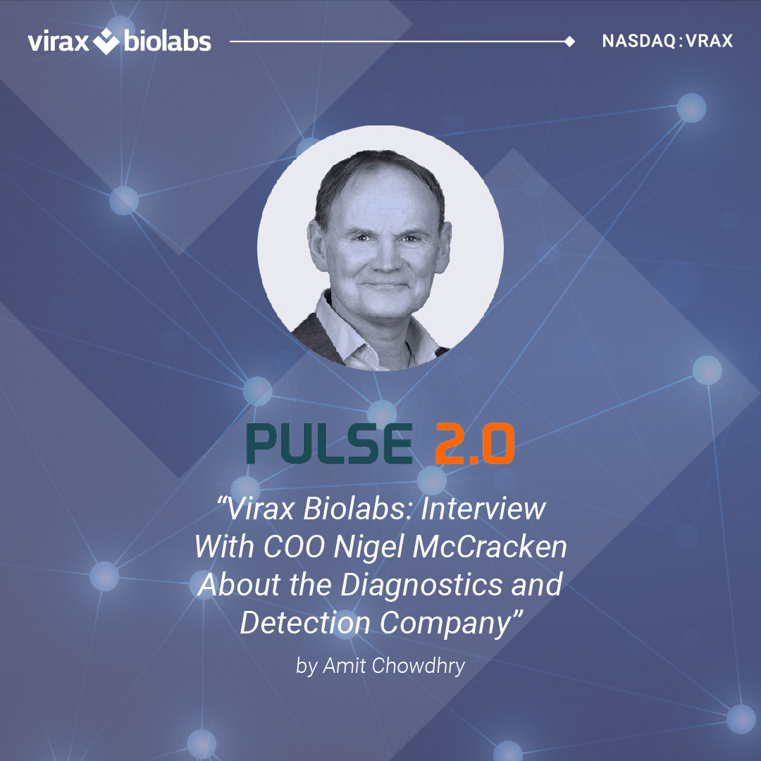 Virax_Biolabs's tweet photo. Interested in what Virax has been up to? Dr. Nigel McCracken (COO) recently spoke to @pulse2news, profiling our evolving technology, recent milestones, and what we're hoping to accomplish soon.
Read the interview: https://t.co/X0A6H6xLbH
$vrax #viraxbiolabs #IVDs #immunology https://t.co/qBQLBKPhB3