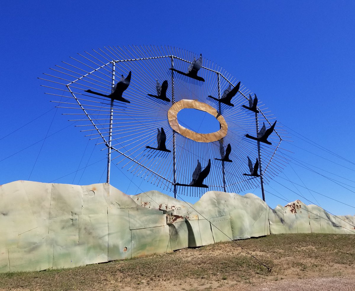Good morning! 

Welcome to #MainStreetMonday once again, where this week we are in Regent, North Dakota- population 170. Regent is often associated with what's called the "Enchanted Highway" which is a series of sculptures by artist Gary Greff along a 32-mile stretch of highway!