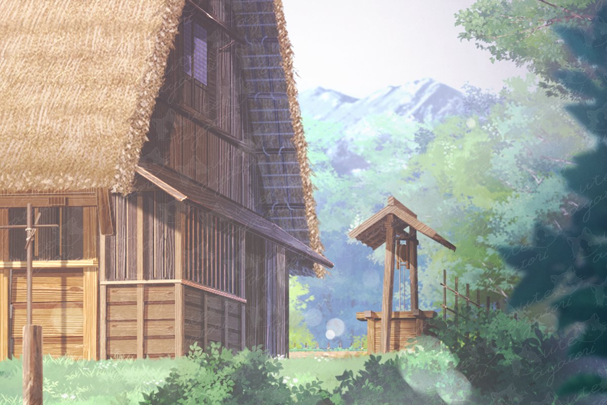 引きにすると土方さんと千鶴ちゃんが見えにくくなってしまったので、二人だけのところと、畑を作っていたらいいなぁと思ったのでこちらもちょこっと🌱