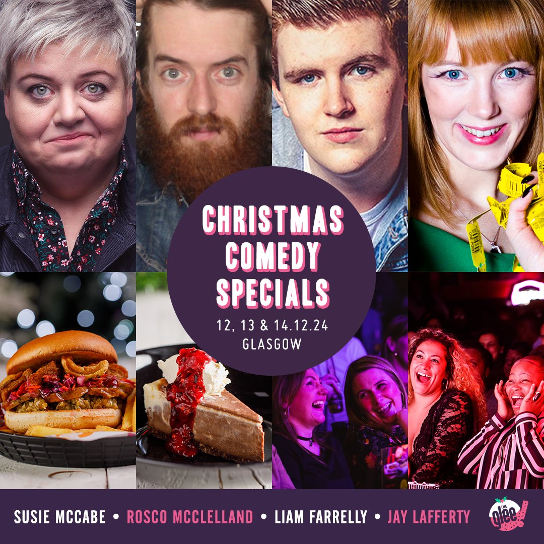 The Glee Club Glasgow (@gleeclubglasgow) on Twitter photo It's beginning to look a lot like Christmas 🎅
Join us for another round of festivities at our Christmas Comedy Specials this weekend! Our present to you is this top line-up 👇
🎁 Susie McCabe
🎁 <a href="/rossisacoolguy/">rosco mcclelland</a>
🎁 <a href="/LiamFarrelly9/">Liam Farrelly</a>
🎁 Jay Lafferty
🎟 bit.ly/GlasgowChristm… It's beginning to look a lot like Christmas 🎅
Join us for another round of festivities at our Christmas Comedy Specials this weekend! Our present to you is this top line-up 👇
🎁 Susie McCabe
🎁 <a href="/rossisacoolguy/">rosco mcclelland</a>
🎁 <a href="/LiamFarrelly9/">Liam Farrelly</a>
🎁 Jay Lafferty
🎟 bit.ly/GlasgowChristm…