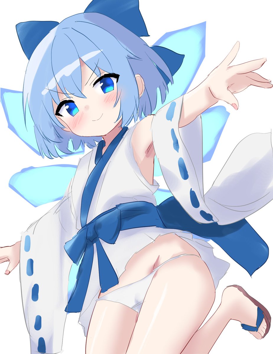 巫女チルノ
#毎月9日はチルノの日

R18差分：pixiv.net/artworks/12504…